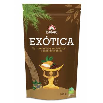 Iswari BIO Exótica Cocoa beans in coconut sugar 100 g