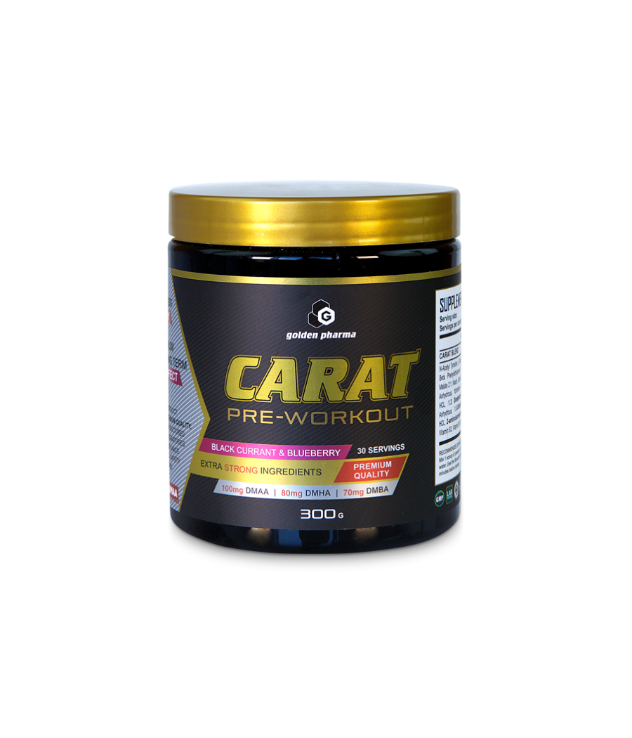 GOLDEN PHARMA - CARAT PRE-WORKOUT Tropical Fruit Punch 300 g