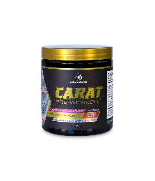 GOLDEN PHARMA - CARAT PRE-WORKOUT Tropical Fruit Punch 300 g