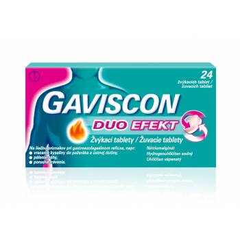 Gaviscon DUO EFFECT 24 chewable tablets