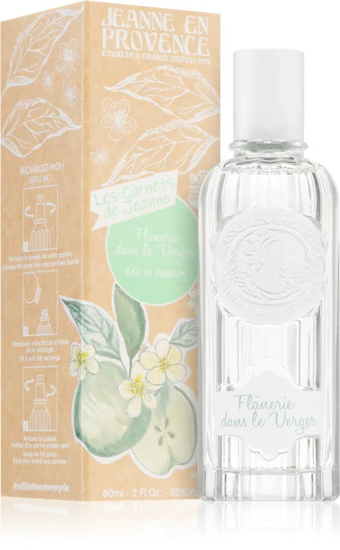 Jeanne en Provence Les Carnets de Jeanne Flanerie dans Le Verger refillable eau de parfum 60 ml