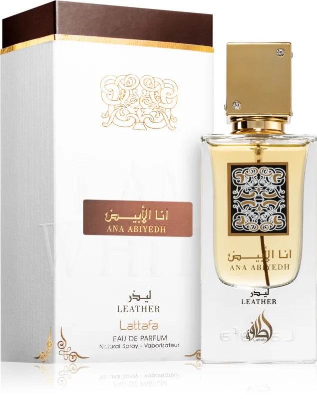 Lattafa Ana Abiyedh Leather Eau de Parfum for men 60 ml