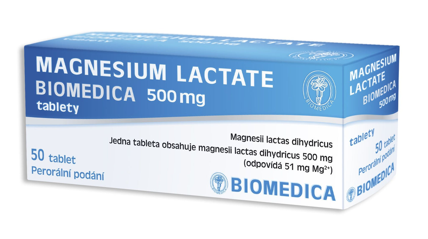 Biomedica MAGNESIUM LACTATE 500 mg 50 tablets