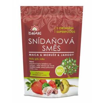 Iswari Breakfast mix BIO maca-mulberry-strawberry 360 g