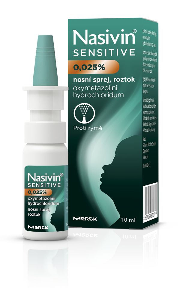 Nasivin Sensitive 0.025% nasal spray 10 ml for children from 1 to 6 years of age