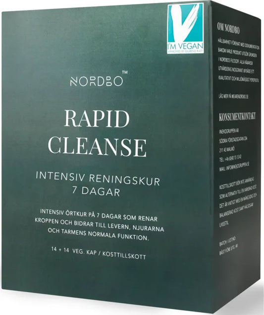 Nordbo Rapid Cleanse detox cure 28 capsules