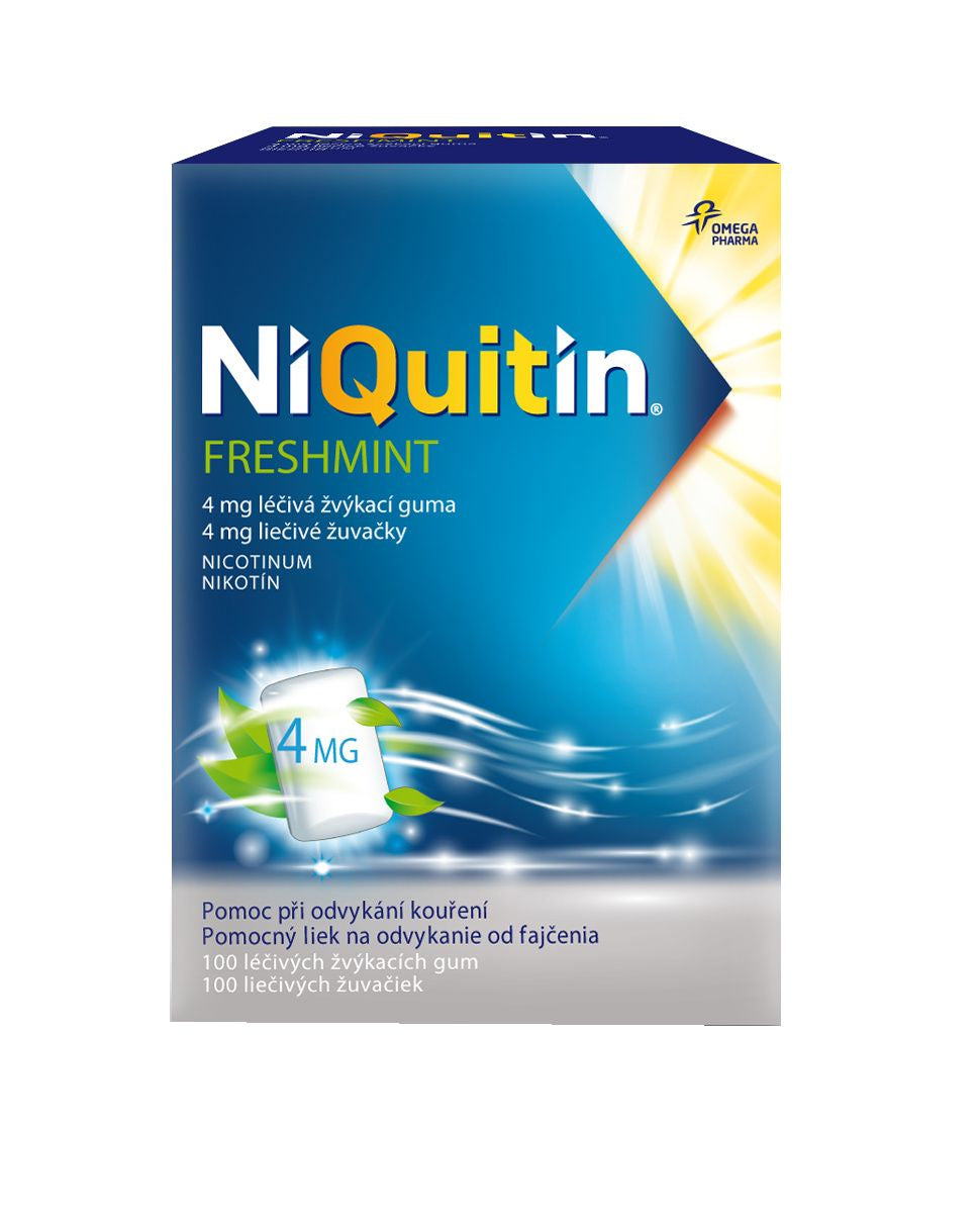 Niquitin Freshmint 4 mg medicinal chewing gum 100 pcs