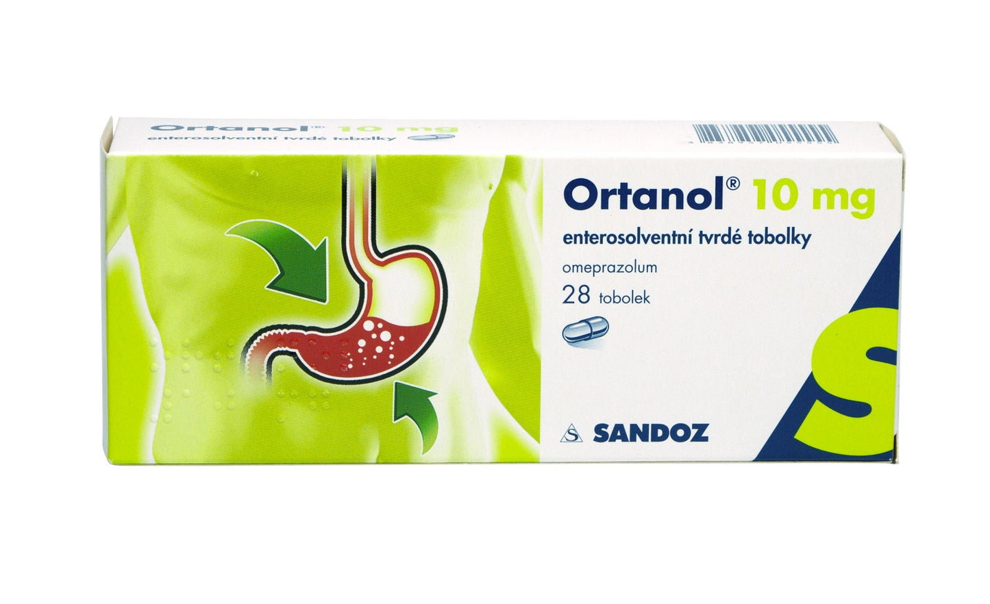 Sandoz Ortanol 10 mg 28 hard capsules