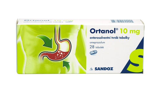 Sandoz Ortanol 10 mg 28 hard capsules