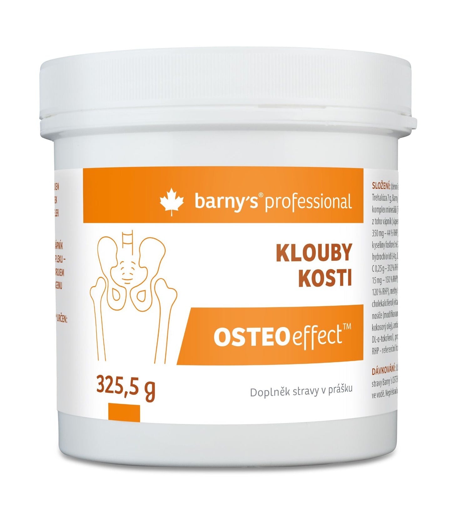 Barny's OSTEOeffect 325.5 g for bone and joint mineralization