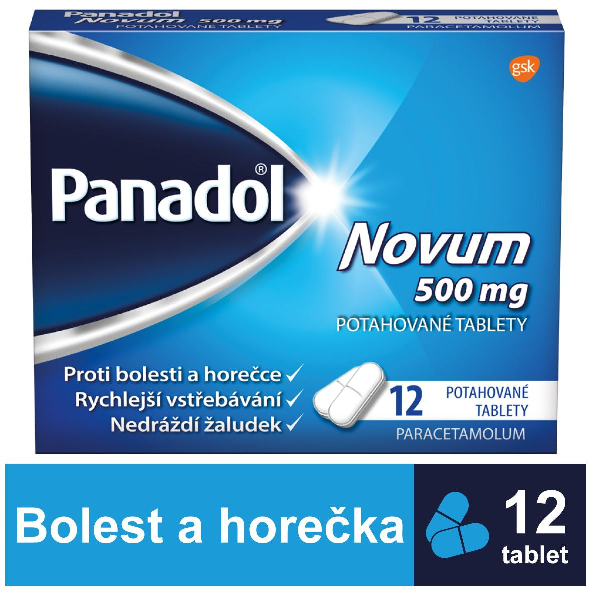 Panadol Novum 500 mg 12 tablets