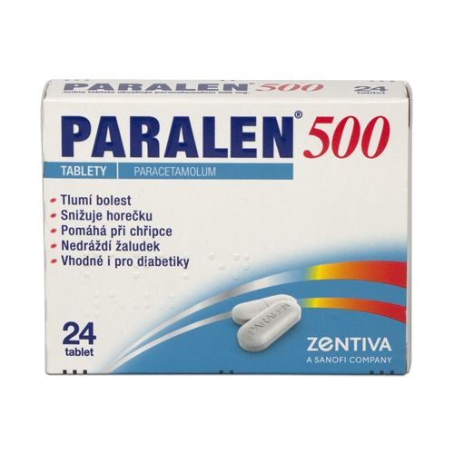 Paralen 500 mg 24 tablets