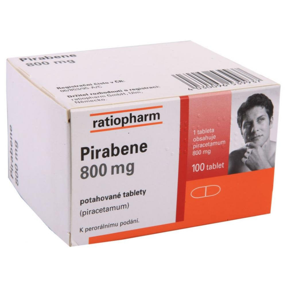 Pirabene 800 mg 100 film-coated tablets