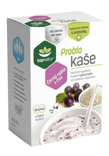 Topnatur Probio black currant with chia porridge 3x60 g