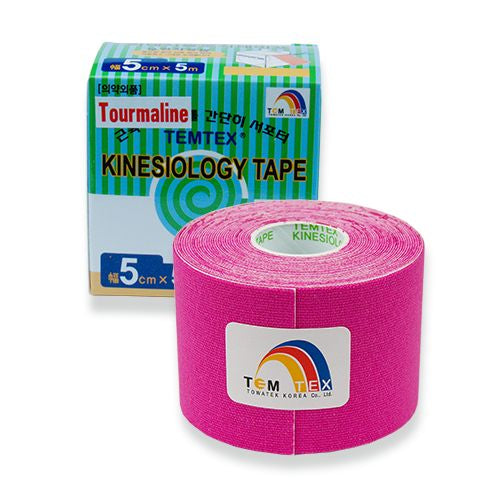 TEMTEX Kinesio tape Tourmaline 5 cm x 5 m pink tape