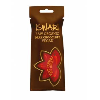 Iswari BIO RAW Chocolate candy hot chilli 80% cocoa 40 g