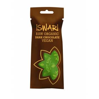 Iswari BIO RAW Chocolate candy mint kiss 61% cocoa 40 g