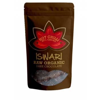 Iswari BIO RAW Chocolate candy hot chilli 80% cocoa 200 g