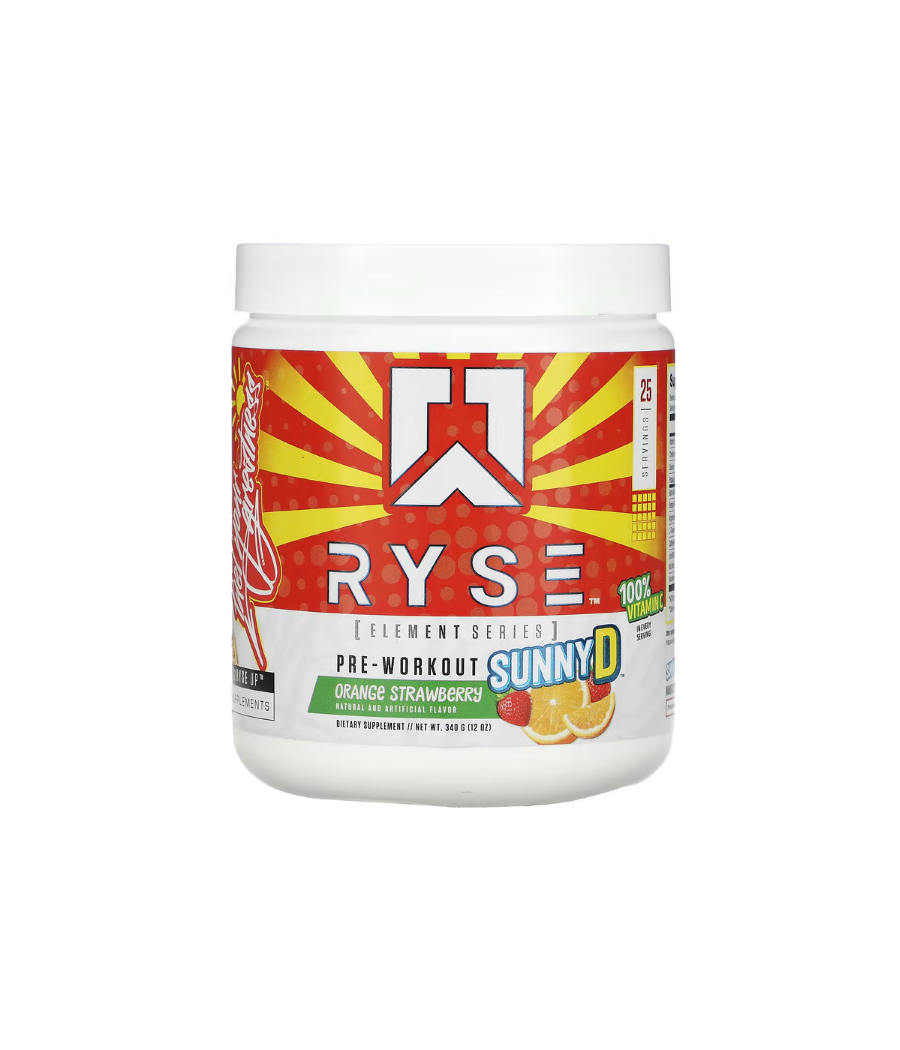 RYSE PRE-WORKOUT SUNNY D Orange-Strawberry Flavor 340 g