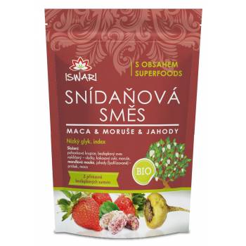 Iswari BIO Breakfast mix maca-mulberry-strawberry 300 g