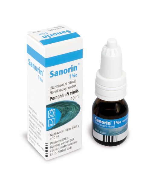 Sanorin 1 % nasal drops 10 ml