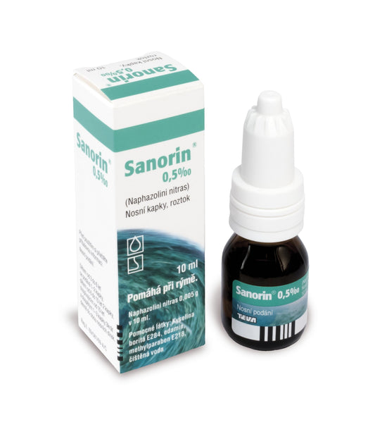 Sanorin 0.5 ‰ nasal drops 10 ml