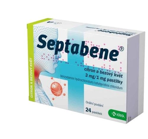 Septabene Lemon and elderflower 3 mg / 1 mg 24 lozenges