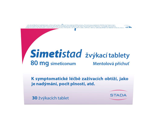 Simetistad 80 mg 30 chewable tablets