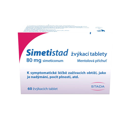 Simetistad 80 mg 60 chewable tablets