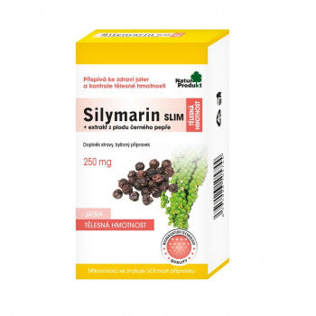 Naturprodukt Silymarin Slim + black pepper 250 mg 60 capsules