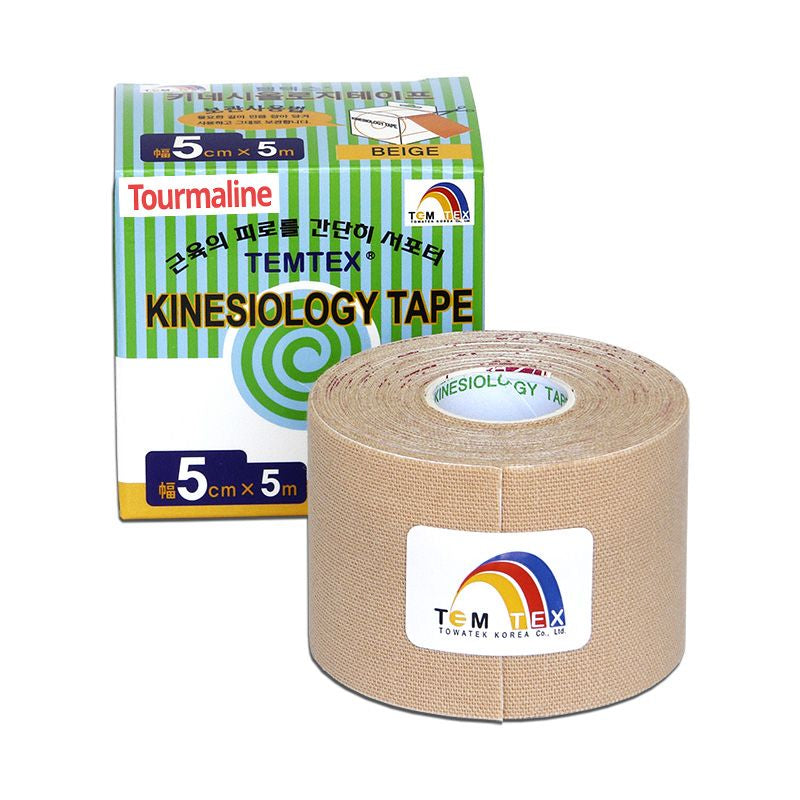 TEMTEX Kinesio tape Tourmaline 5 cm x 5 m beige tape