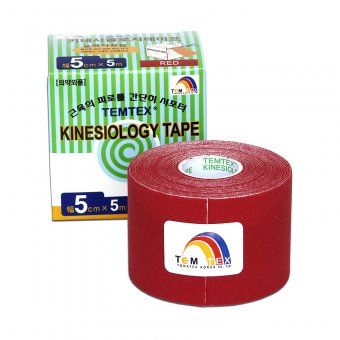 TEMTEX Kinesio tape 5 cm x 5 m red tape