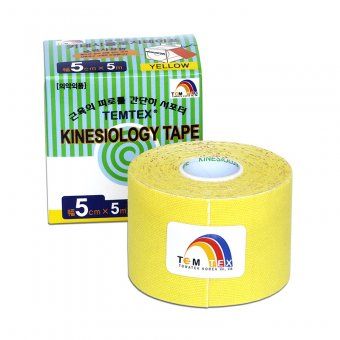 TEMTEX Kinesio tape 5cm x 5m yellow tape