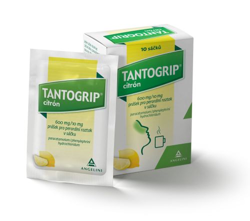 Tantogrip 600 mg / 10 mg lemon 10 sachets