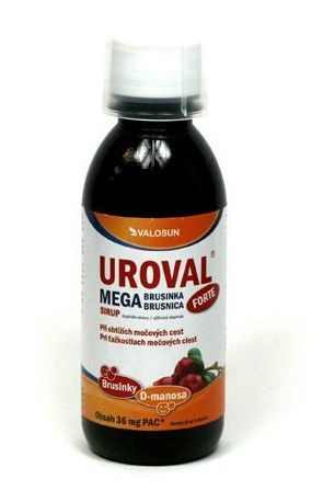 Uroval MEGA Cranberry forte syrup 200 ml