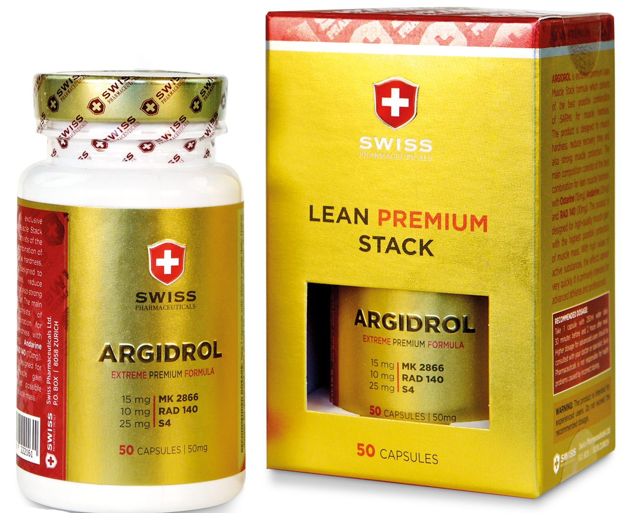 Swiss Pharma ARGIDROL 50 capsules