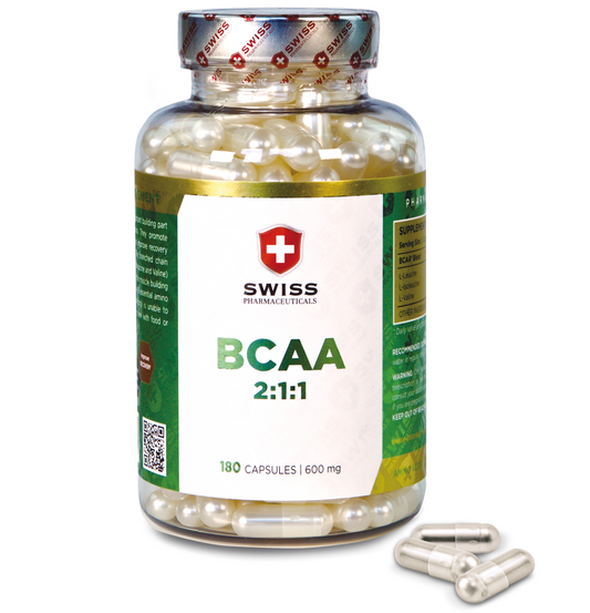 Swiss Pharmaceuticals BCAA 2:1:1 - 180 capsules