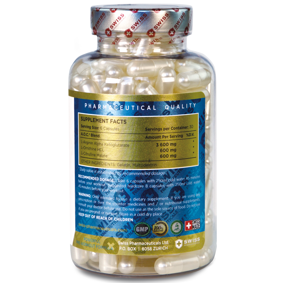 Swiss Pharmaceuticals AOC 180 capsules