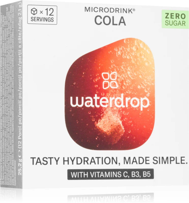 Waterdrop Microdrink Vitamins Hydration Cubes Cola 12 servings