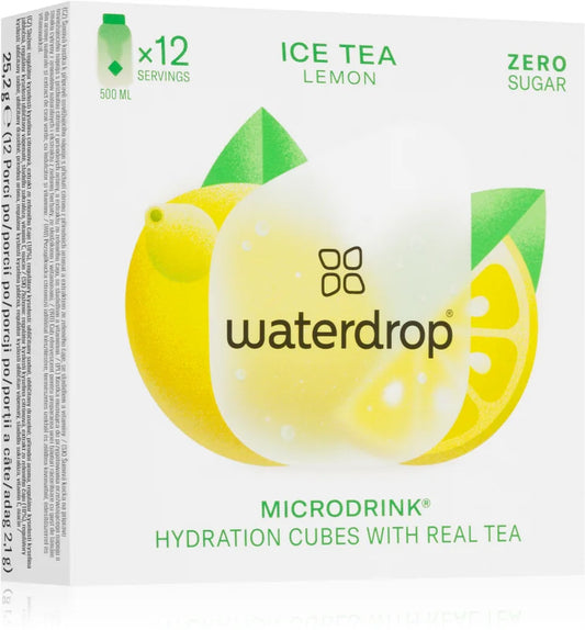 Waterdrop Microdrink Hydration Cubes with real tea Ice Tea Lemon 12 servings