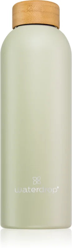 Waterdrop Thermo Steel Water Bottle 600 ml Pastel Olive Matt